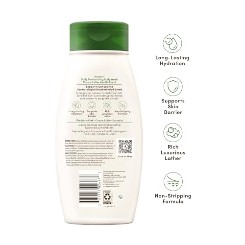 Daily Moisturizing Body Wash, Cocoa Butter Vanilla, 18 fl. oz