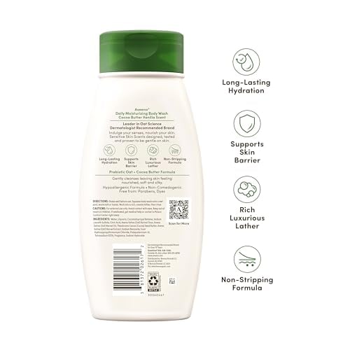 Daily Moisturizing Body Wash, Cocoa Butter Vanilla, 18 fl. oz