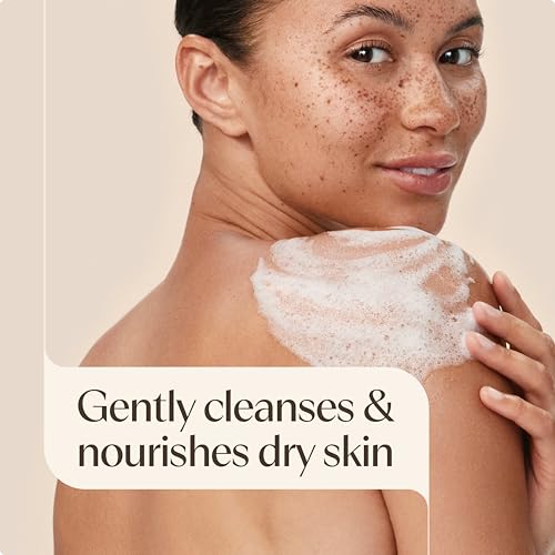 Daily Moisturizing Body Wash for Normal to Dry Skin, Sensitive Formula with Prebiotic Oat, Gently Cleanses Dry Skin, Lightly Scented Body Wash for Women and Men, Value Size