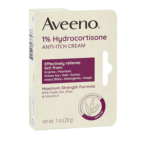 Maximum Strength 1% Hydrocortisone Anti-Itch Cream, Triple Oat