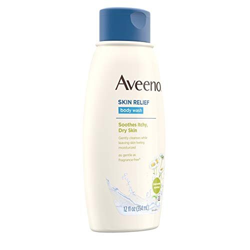 Skin Relief Body Wash with Scent Soothing Gentle SoapFree, Body Cleanser for Dry Itchy Sensitive Skin DyeFree AllergyTested fl., Oat & Chamomile, 12 Fl Oz