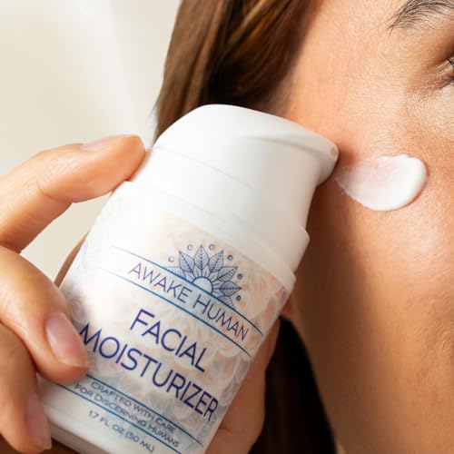 Natural Face Moisturizer for Dry Sensitive Skin - Organic Natural Face Cream - Facial Aloe