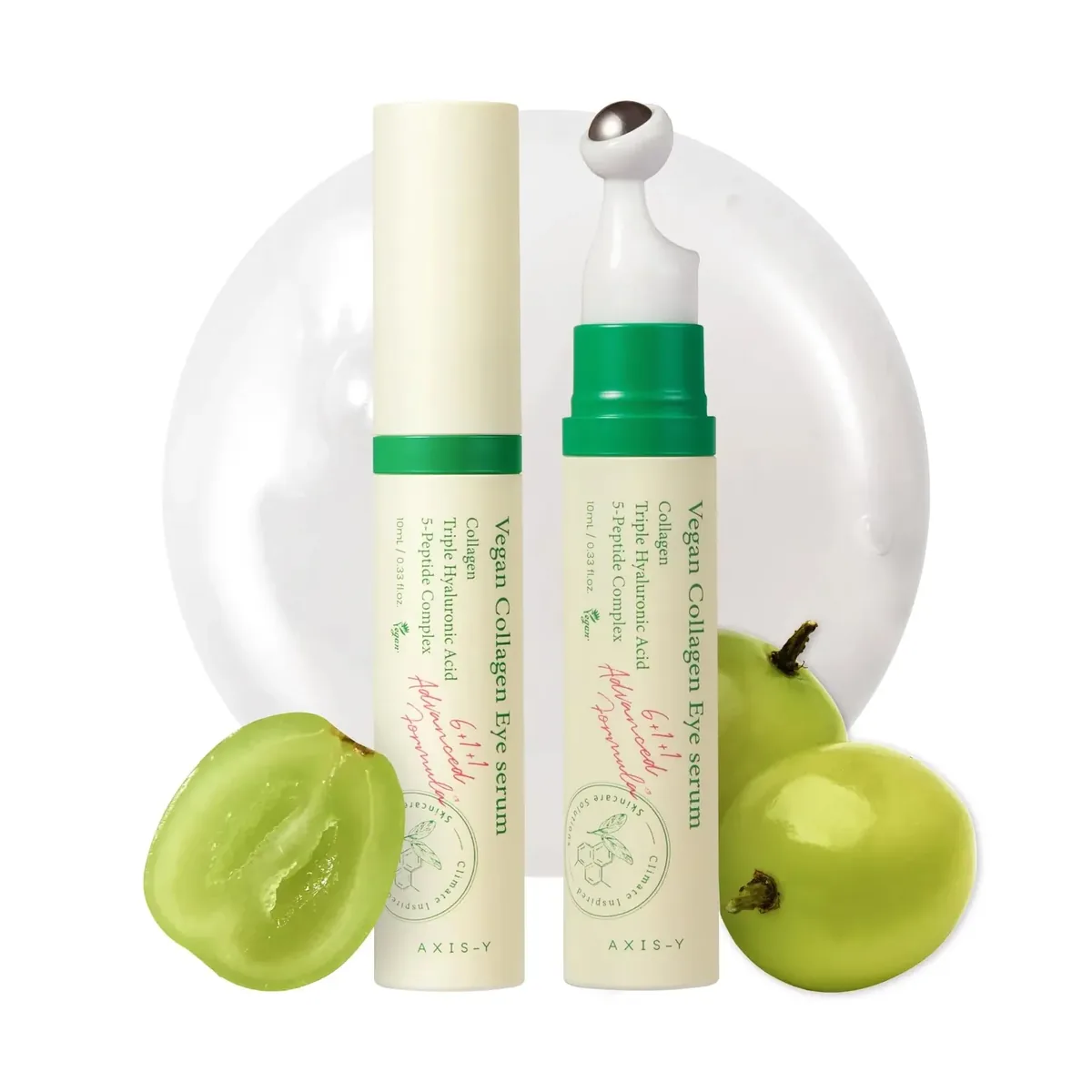 Vegan Eye Serum with Hyaluronic Acid, Peptide, Collagen