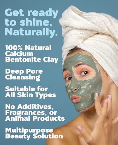 Indian Healing Clay 10oz Jar - Deep Pore Cleansing Facial & Body Mask – The Original 100%