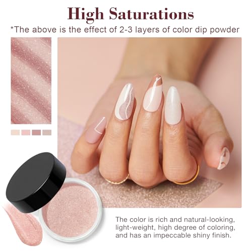 Dip Powder Nail Kit 4 Colors Nude