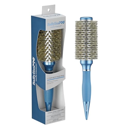 Nano Titanium 1.3 inch Boar Bristle Round Brush