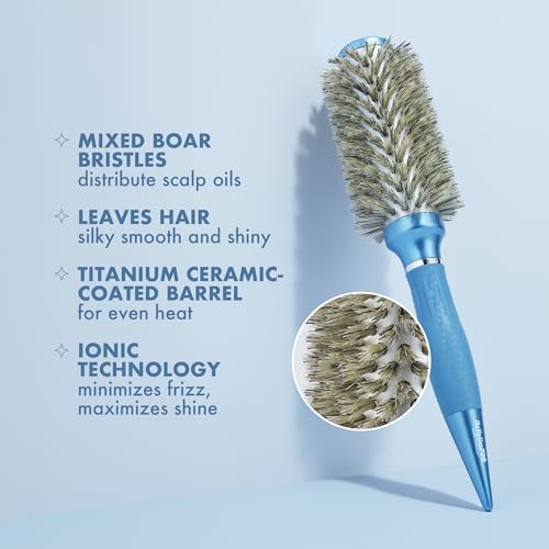 Nano Titanium 1.3 inch Boar Bristle Round Brush