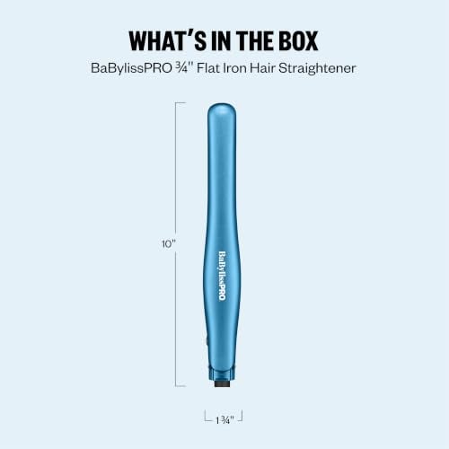 The Ultra-Sleek Mini Hair Straightener Dual Voltage 3/4 inch