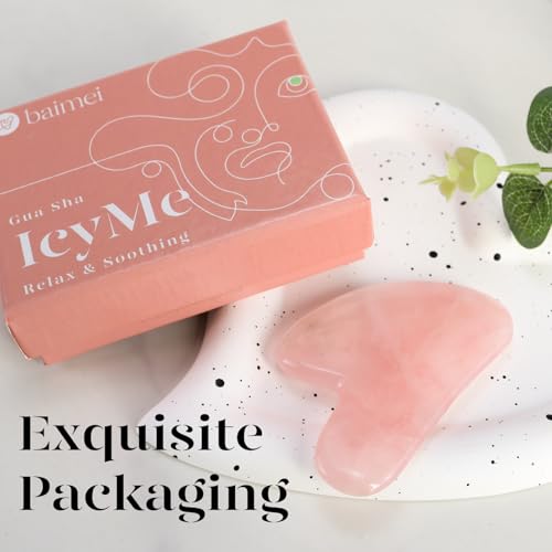 IcyMe Natural Rose Quartz Gua Sha