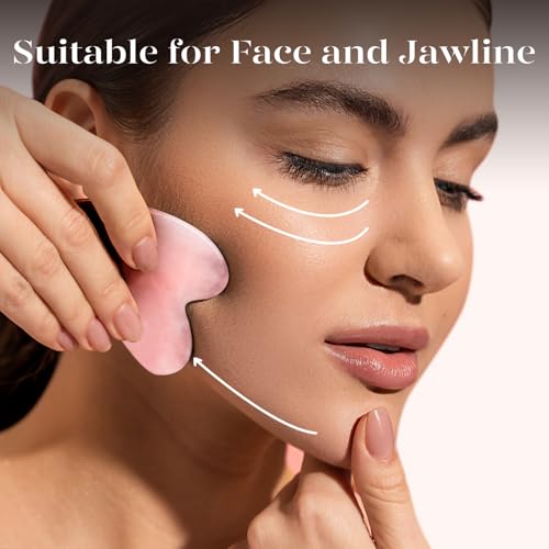 IcyMe Natural Rose Quartz Gua Sha