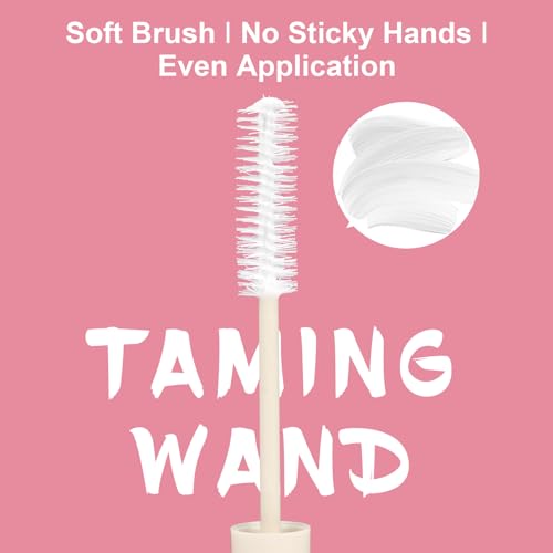 2 Pack Hair Cactus Fruit 3-in-1 Hair Styling Cream & Flyaway Taming Wand – Sleek Finish