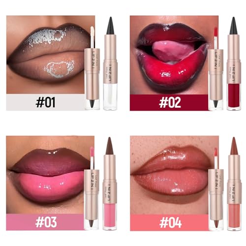 2-in-1 Double-Ended Matte Lip Liner & Lip Gloss Duo