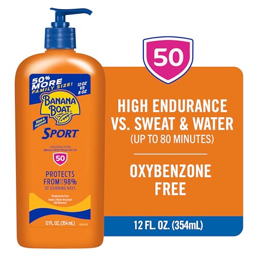Sport SPF 50 Sunscreen Lotion, Family Size, 12 Fl Oz