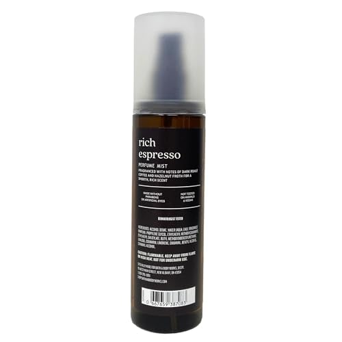 Coco Shea Espresso Fragranced Moisturizing Body Wash and Perfume Mist Duo Set with a Natur