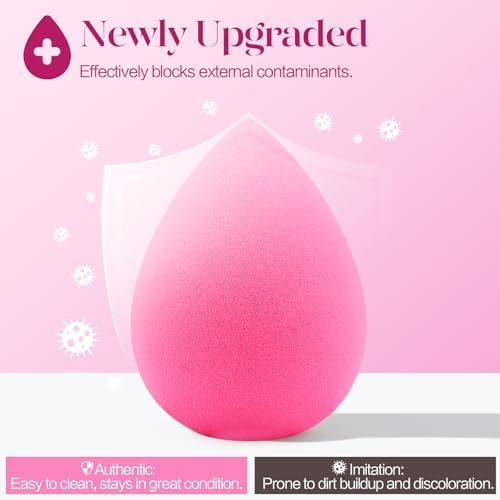 BEAKEY Makeup Sponge Set of 6, Super Soft Beauty Spo
