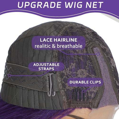 Dark Purple Wavy Wig
