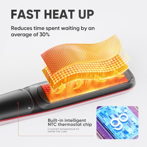 Steam Hair Straightener 25ml Tank Argan Oil Ceramic Plates