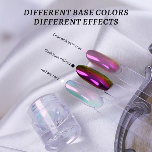 Chrome Nail Powder Glazed Donut Mirror Effect