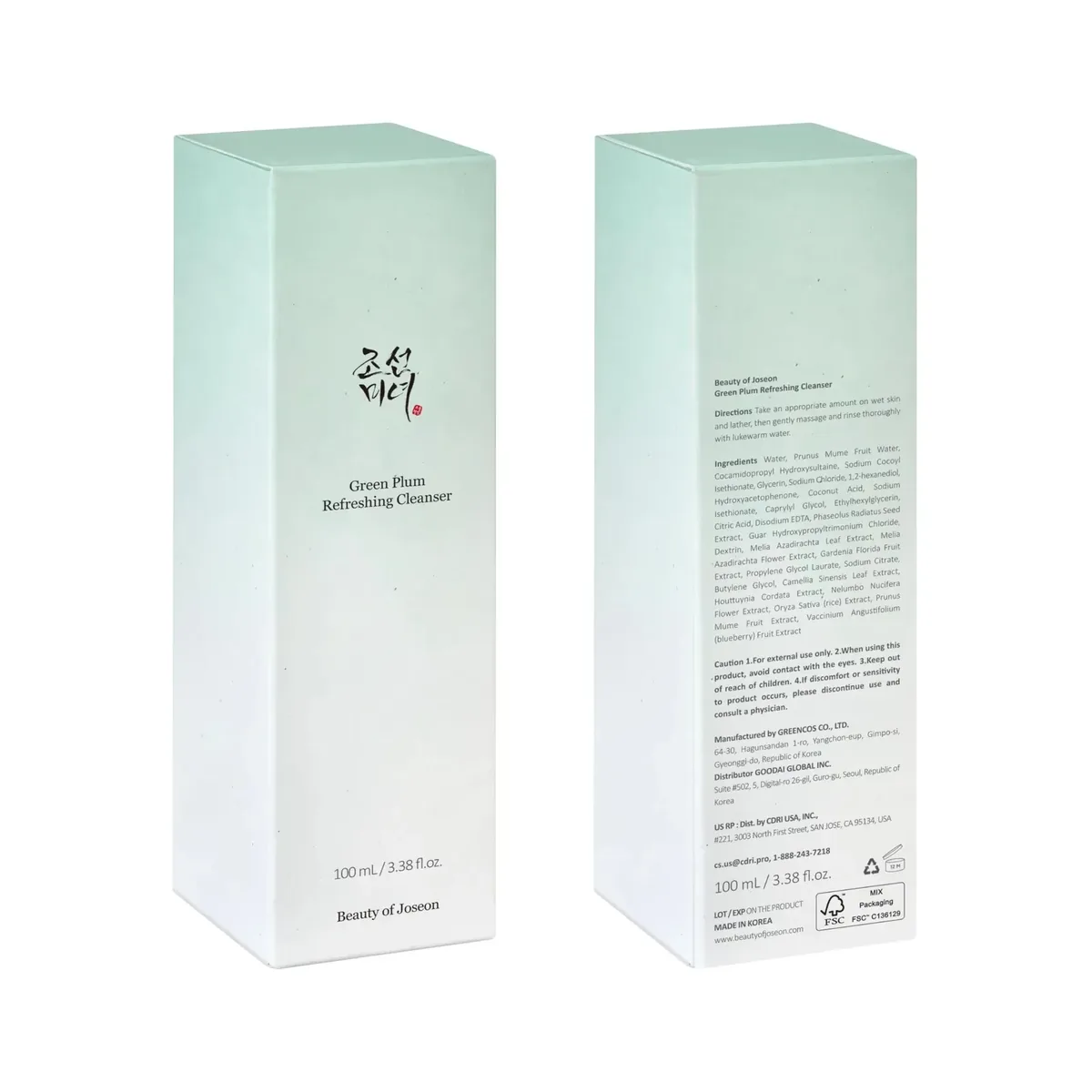 Green Plum Refreshing Cleanser Gel for All Skin Types