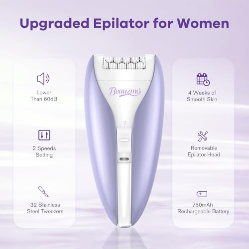 Silent Facial Hair Removal Epilator 2 Speed