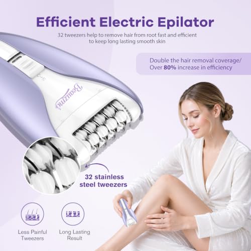 Silent Facial Hair Removal Epilator 2 Speed