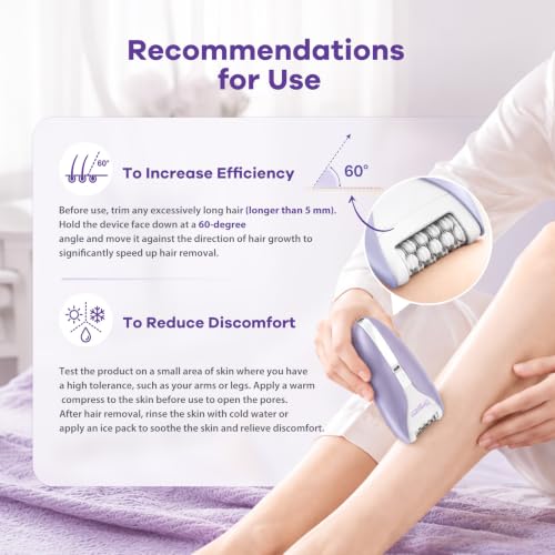 Silent Facial Hair Removal Epilator 2 Speed