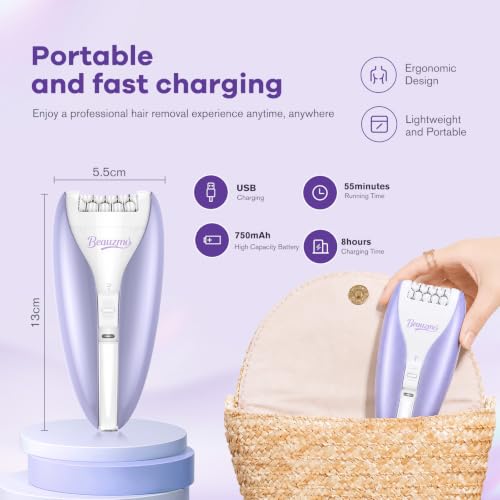 Silent Facial Hair Removal Epilator 2 Speed
