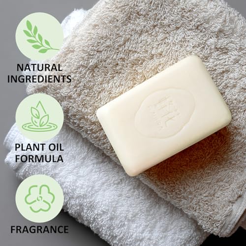 Soap Bar Essential Oil Scented Soap Bar Moisturizing Bath Bar Soap Pear Blossom & Tea Fragrant Soap Nourishes Your Skin 4.4 oz(Pack of 4)