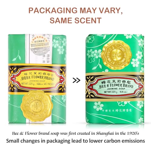 Soap Bar Jasmine Soap Moisturizing Bath Bar Soaps Nourishes Your Skin 4.4 oz(Pack of 4)