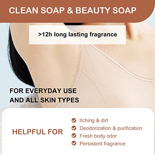 Soap Bar Jasmine Soap Moisturizing Bath Bar Soaps Nourishes Your Skin 4.4 oz(Pack of 4)