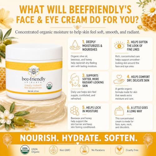 ® Organic Face and Eye Cream, All In One 2 oz