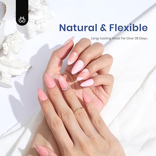Gel Nail Kit Etch-X Almond Short 504pcs 12 Sizes Nail Tips