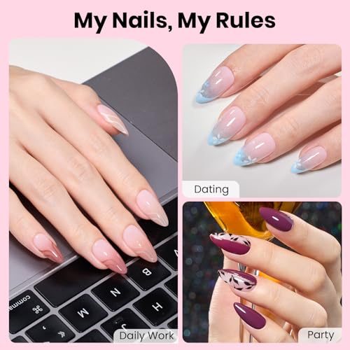 Gel Nail Kit Flat-X Almond Medium 320pcs 16 Sizes Nail Tips
