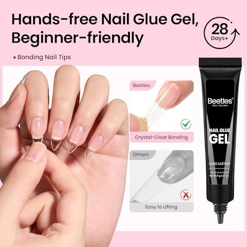 Gel Nail Kit Flat-X Almond Medium 320pcs 16 Sizes Nail Tips