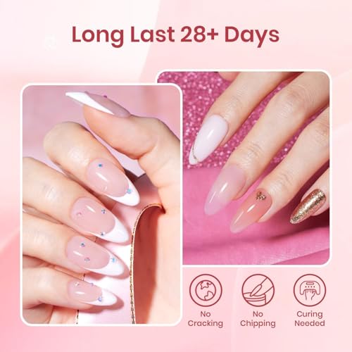 Beetles Poly Nail Gel Kit 6 Colors Jelly Nude Extension Kit