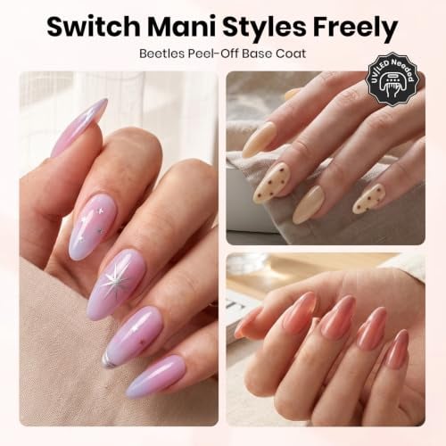 Beetles Peel-Off Gel Base Coat 15ml
