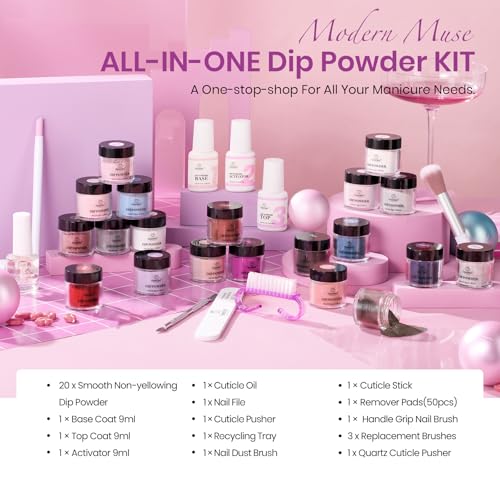 Beetles Dip Powder Nail Kit Starter 20 Colors