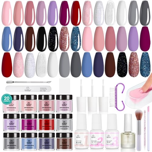 Beetles Dip Powder Nail Kit Starter 20 Colors