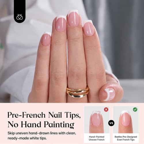 Beetles French Tips Press On Nails