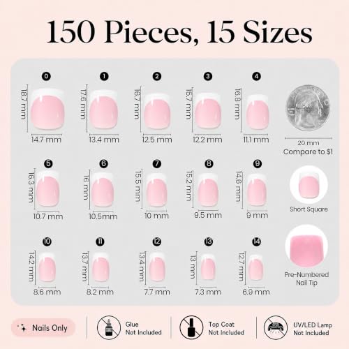 Beetles French Tips Press On Nails