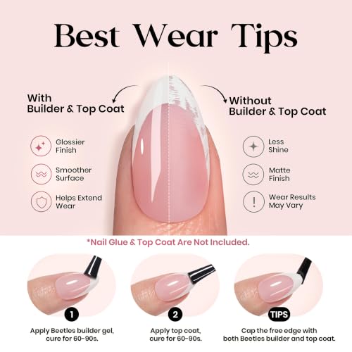 Beetles French Tips Press On Nails