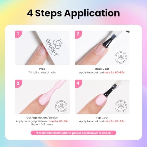 Gel Nail Polish Kit with UV Light 55 Colors