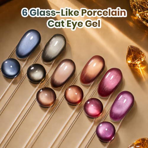 Beetles Timeless Amber cat eye gel polish 6 colors