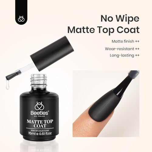 Matte Gel Top Coat, 15 ml