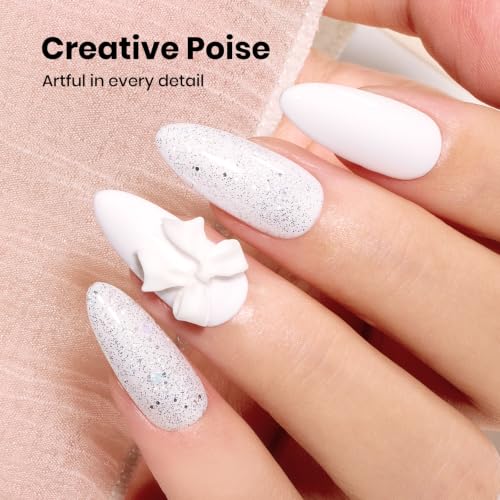 White Gel Polish, Shade 219, 15ml