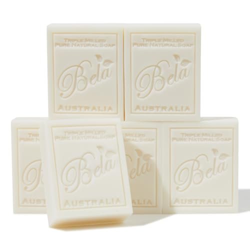 Extra Creamy Goat Milk Soap 3.3 OZ Pack of 6, Long Lasting French Triple Milled Bar Soap Enriched with Organic Shea Butter, Hand, Face and Body Wash Bar, Made in Australia
