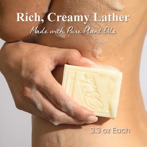 Extra Creamy Goat Milk Soap 3.3 OZ Pack of 6, Long Lasting French Triple Milled Bar Soap Enriched with Organic Shea Butter, Hand, Face and Body Wash Bar, Made in Australia