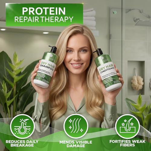 Dry Hair Shampoo and Conditioner Set