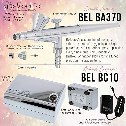 Professional Beauty Airbrush Cosmetic Makeup System Medium Shades
