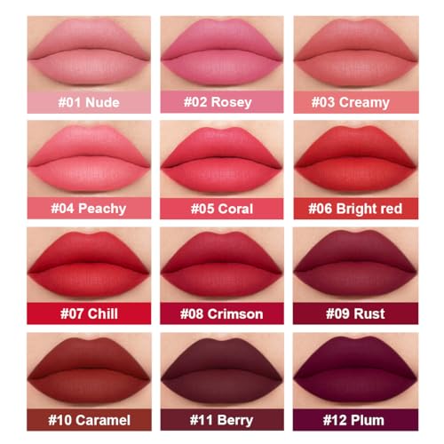 6PCS Deep Red Liquid Set